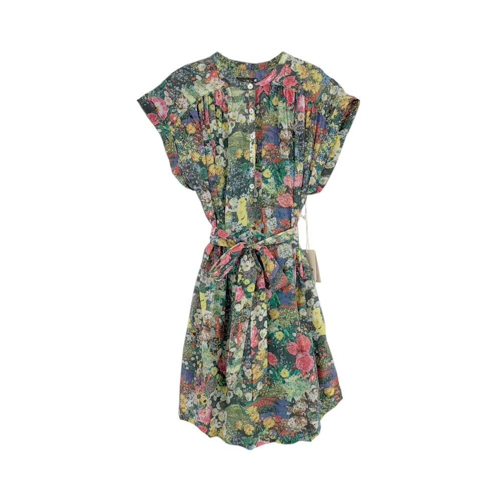 MOTHER The Slow Ride Shirt Dress in Pretty as a Picture S